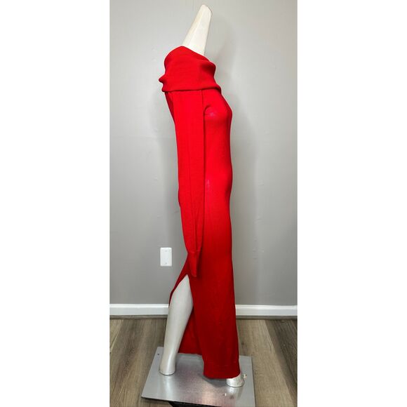 STELLA MCCARTNEY Off-the-shoulder wool maxi dress XS $1990 - Picture 9 of 11